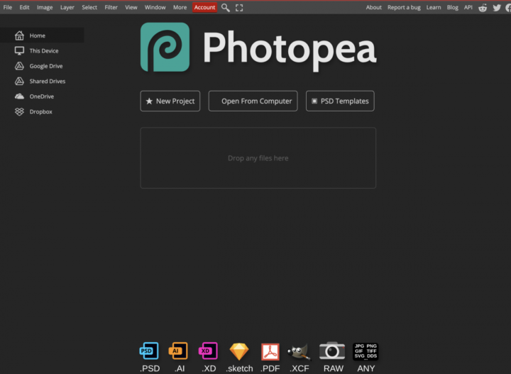 photopea برنامج