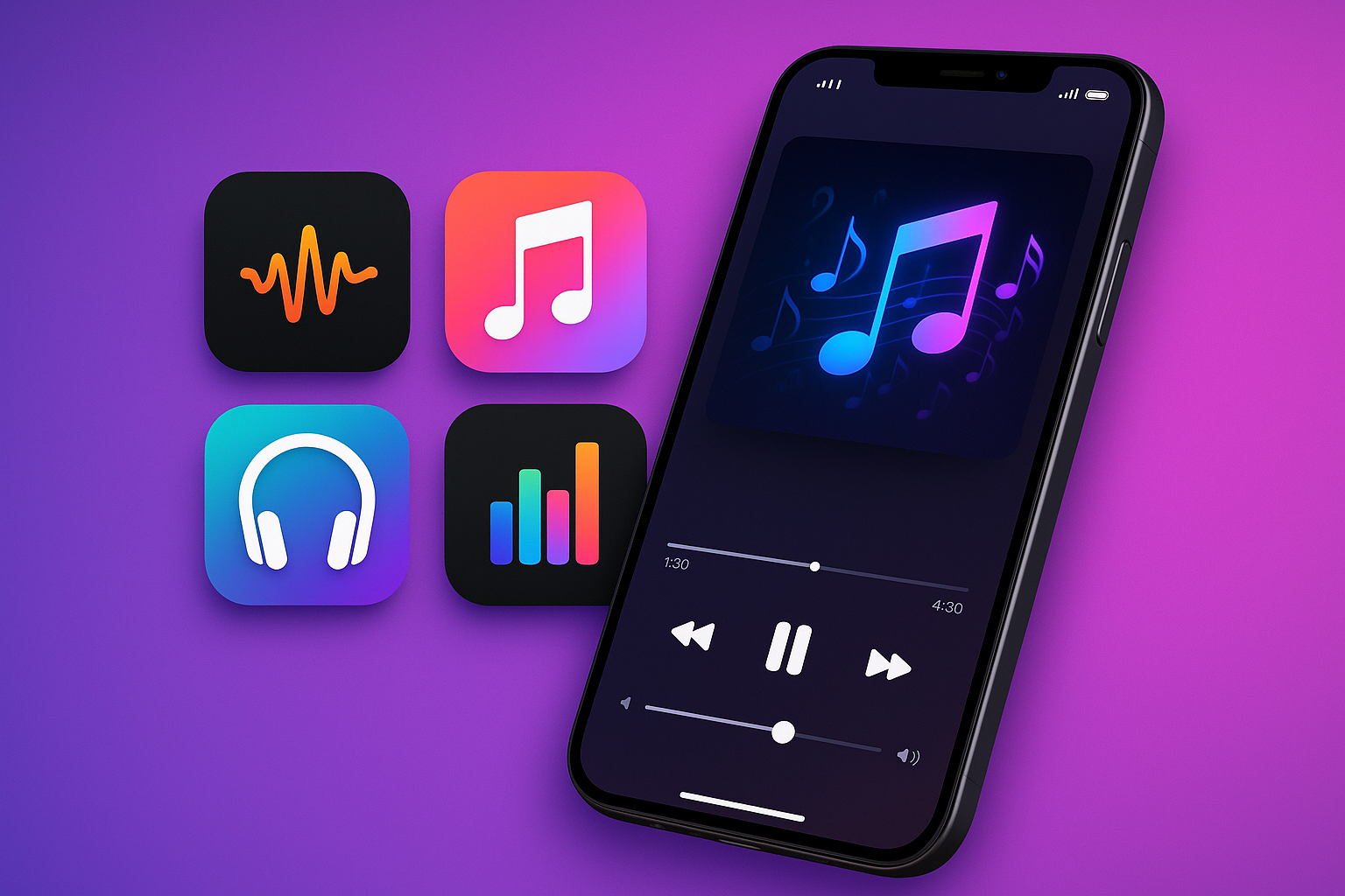 أفضل تطبيقات الموسيقى لـ iPhone 2025