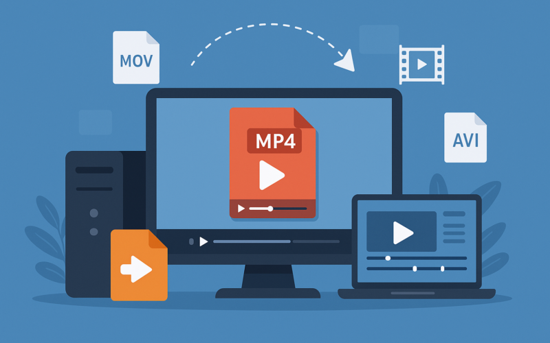أفضل 10 برامج لتحويل الفيديو إلى MP4 للكمبيوتر 2025