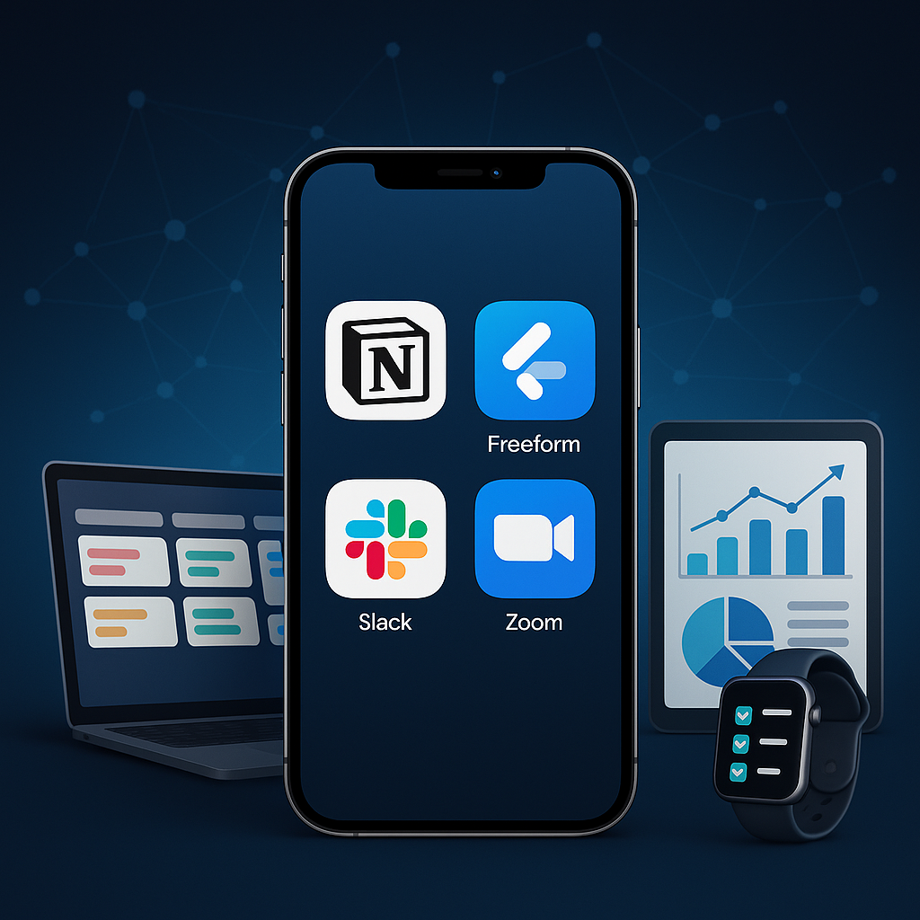 أفضل تطبيقات iPhone في 2025 لتطوير عملك وزيادة إنتاجيتك