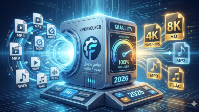 أفضل 10 برامج مجانية لتحويل صيغ الفيديو والصوت بجودة عالية 2026