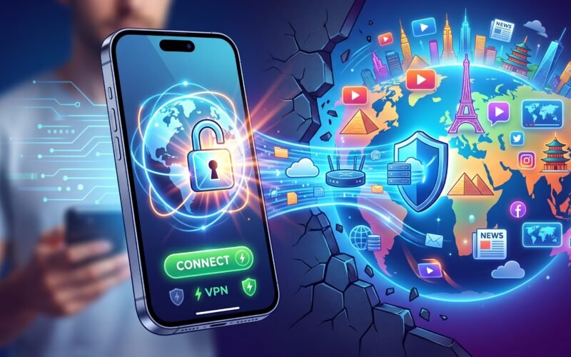 أقوى تطبيقات VPN للايفون لفتح المواقع المحجوبة